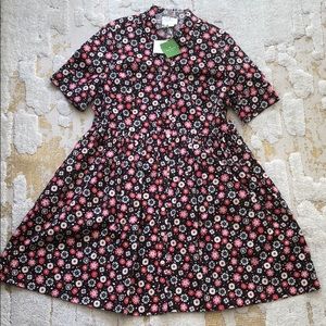 Kate Spade shirt dress in floral pattern, size 12